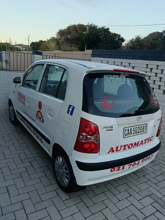 Colly&rsquo;s Driving School automatic training car, rear view