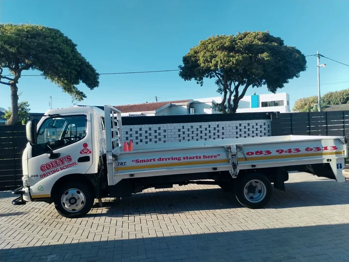 Colly&rsquo;s Driving School training truck, side view
